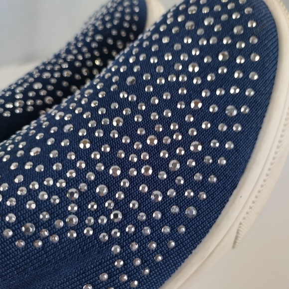 SKECHERS WOMENS SIZE 8.5 POPPY STUDDED AFFAIR SNEAKER CASUAL COMFORT SLIP ON - Picture 6 of 11